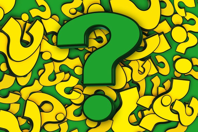 question mark, response, task
